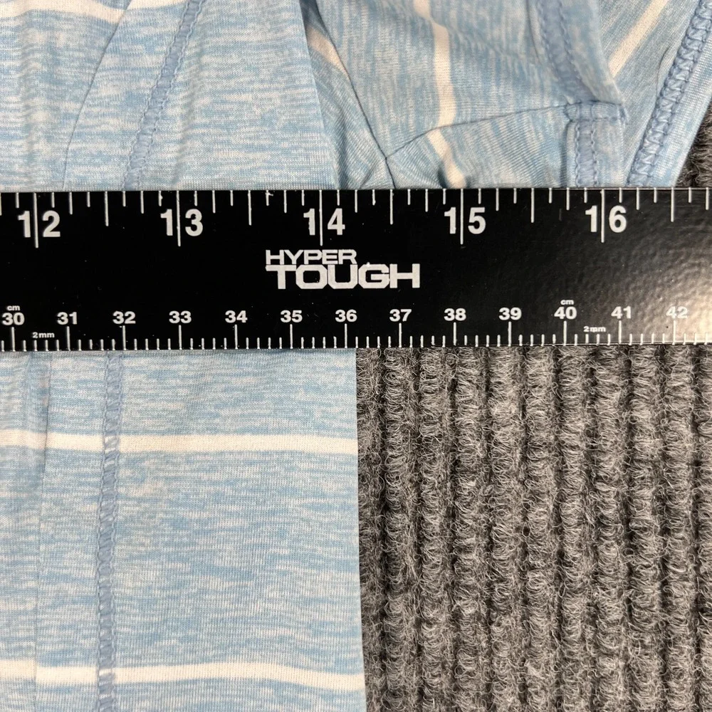 The North Face Shirt Womens Small Blue Striped Short Sleeve Outdoor Casual - Picture 7 of 10
